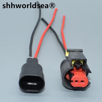 shhworldsea 1 шт. 2-контактный водонепроницаемый датчик подключает автоматический кулачок к соединителям жгута проводов выпускного электромагнитного клапана 284556-1