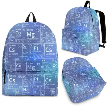 YIKELUO Pop Звездное Небо / Галактика / Химическая Формула 3D Печатная Студенческая Сумка Для Учебников Молодежный Рюкзак Для Ноутбука С Застежкой-молнией Повседневный Рюкзак