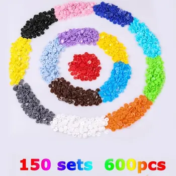 600-1400 комплектов разноцветных защелкивающихся кнопок из смолы, Пуговицы для одеяла, Пуговицы для одежды, шпильки