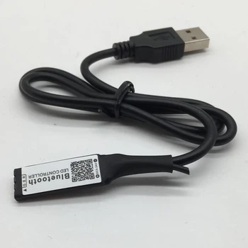 USB Mini Bluetooth-совместимый DC 5V LED RGB Контроллер 6A 3-полосный 4P женский Контроллер интерфейса Световой ленты Для светодиодной ленты Light