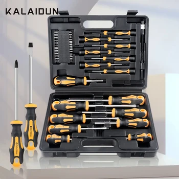 Профессиональный набор отверток KALAIDUN Прецизионные шуруповерты Torx со шлангом Комбинированный Набор ручных инструментов для домашнего ремонта