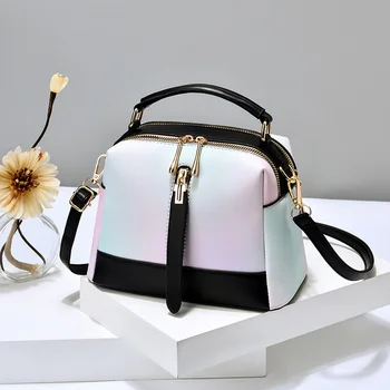 Весенне-летняя текстурная многоцветная маленькая сумка ins для женщин 2023, новая модная текстурная маленькая сумка-мессенджер на одно плечо