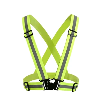 Видимый неоновый жилет, светоотражающий пояс, защитный жилет, подходящий для занятий бегом и велоспортом.