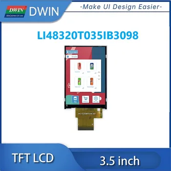 DWIN 3,5-дюймовый 320x480 IPS 300nit TFT ЖК-дисплей С Драйвером ST7796-G4 IC с Емкостно-Резистивным Сенсорным Экраном LI48320T035IB3098