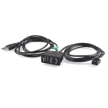 USB Переключатель Aux + Кабельный адаптер для BMW E46 1999-2006 320i, 320ci, 320cic, 323i, 323ci, 323cic, 325i, 325ci, 325cic, 328i