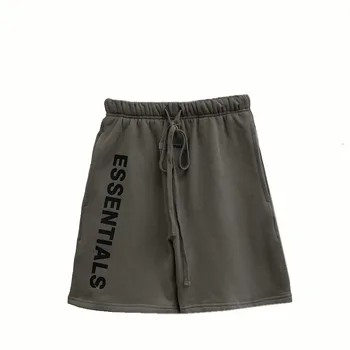 Спортивные штаны High Street Essentials с резиновым логотипом в стиле хип-хоп для мужчин и женщин, летние хлопчатобумажные шорты