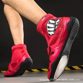 Zapatillas De Boxeo, Профессиональная боксерская обувь для мужчин И женщин, Дышащая Обувь на мягкой подошве для тренировок по борьбе Санда