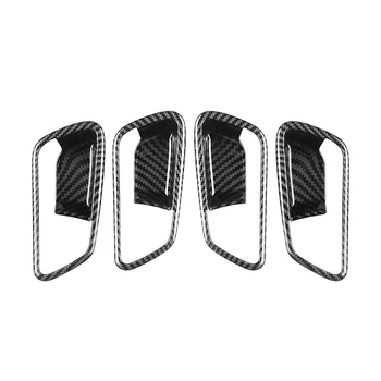 Внутренняя дверная ручка из углеродного волокна для автомобиля Kia Morning Picanto 2022 года, наклейка на рамку ручки дверной чаши Kia Morning Picanto