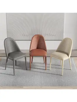 Легкий роскошный стул обеденный стул со спинкой в скандинавском стиле современная простота чистый красный обеденный стул для столовой комод для спальни