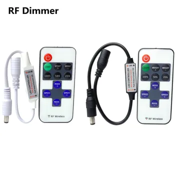 Затемняющий Контроллер Mini 11Key RF Remote Dimmer DC 5V 12V 24V Dimmable Controler Для 5050 3528 2835 COB Одноцветной Светодиодной Ленты Light