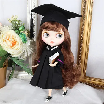 Кукольная одежда Blyth ICY DBS, черный костюм для церемонии вручения дипломов, подходит для тела с суставами 1/6 30 см.