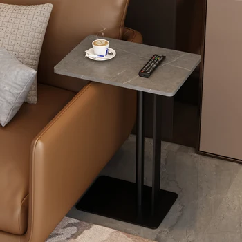 Дизайнерские журнальные столики класса люкс Металлические для гостиной Небольшой компактный приставной столик Прямоугольный для прихожей Mesa Удобная мебель для дома