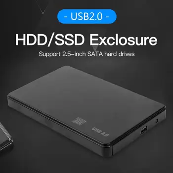 3 ТБ USB 2.0 / 3.0 Адаптер Для Жесткого диска Пластиковый Корпус 2,5-Дюймовый SATA SSD Корпус жесткого диска 480 М / 5 Гбит / с Высокоскоростной Внешний Мобильный бокс