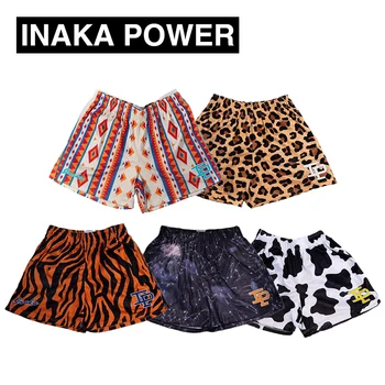 Мужские и женские повседневные шорты для фитнеса INAKA POWER, быстросохнущие шорты с сетчатым дышащим принтом, эластичные спортивные шорты O02