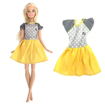 Новые летние короткие платья-рубашки популярных цветов, подходящие для празднования Дня рождения куклы Барби, Подарочные аксессуары 292S