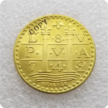 США 1786 г. золотой дублон в стиле Лима, копия памятных монет-реплики монет, медали, монеты, предметы коллекционирования