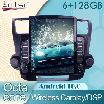 Автомобильный мультимедийный плеер Android 10.0 Стерео для Toyota highlander 2008 - 2013 Автомагнитола GPS Navi Беспроводное головное устройство Carplay DPS