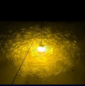 52 светодиода 15 ° 12 В постоянного тока AC110-240V, светодиодный подводный фонарь для ночной рыбалки, приманка для привлечения приманки и рыбы, фонарь для ночной рыбалки