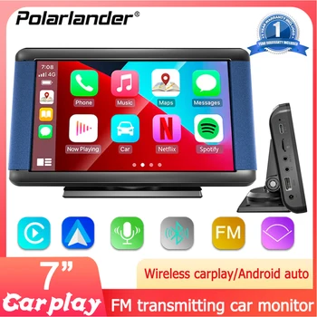 Автомобильный мультимедийный MP5-плеер 7 дюймов, проводной/ беспроводной Bluetooth, функция Android Auto CarPlay, функция заднего вида, проводное /беспроводное отображение экрана