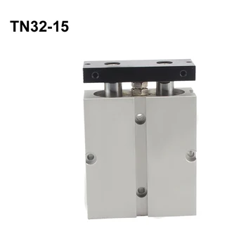 TN32 TDA Диаметр пневматического цилиндра двойного действия 32 мм Двухштоковый цилиндр TN32-15 TN32 * 15