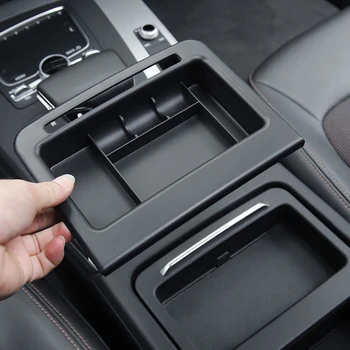Ящик Для Хранения Подлокотника Центрального Управления Автомобиля ABS Пластик Для Audi Q5 FY B9 2018-2021 Тюнинг Авто Аксессуары Для Интерьера Организатор