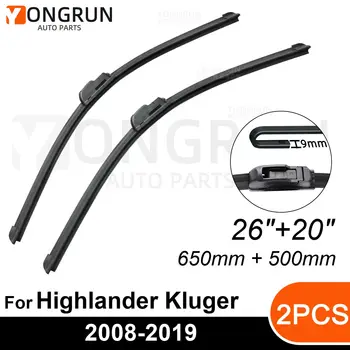 Передние Стеклоочистители Для Toyota Highlander Kluger XU40 XU50 2008-2019 Резиновая Щетка Стеклоочистителя 26 