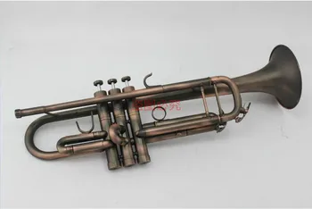 Музыкальные инструменты MARGEWATE Латунная Bb труба Уникальная поверхность для имитации старинной меди Небольшой инвентарь для Bb трубы