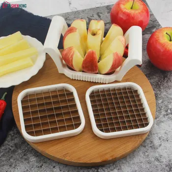 Многофункциональные кухонные приспособления SHENHONG 3 в 1: Слайсер для нарезки яблок, овощей, фруктов, картофеля Фри, измельчители картофельных чипсов, груш.