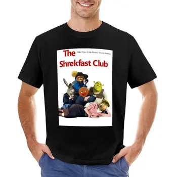 Футболка The Shrekfast Club, черные футболки, эстетическая одежда, топы, футболки для мужчин