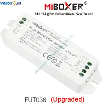 Miboxer FUT036 Модернизированный Одноцветный контроллер светодиодной ленты DC12V-24V WiFi APP 2.4G 4Zone RF Remote Alexa Google Voice Control