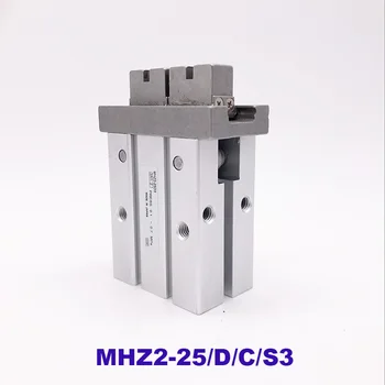 Пневматический захват двойного действия с плоскими пальцами диаметром 25 мм типа MHZ2-25D3 MHZ2-25S3/C3 SMC мини-пневматический привод одинарного действия
