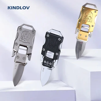 KINDLOV Многофункциональный карманный нож Для кемпинга на открытом воздухе Из нержавеющей стали, Съемный Мини-складной нож для ремонта Ручных инструментов