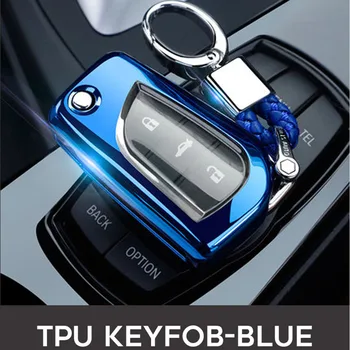 2 3 Кнопки TPU Складной Чехол Для Ключей Автомобиля Toyota Highlander Prado Hilux Aygo Levin Reiz Scion TC IM 2015-16 fob key House