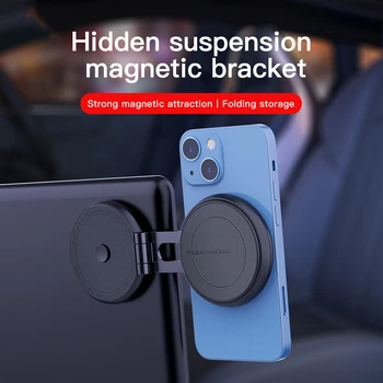 Скрытый магнитный автомобильный держатель для телефона Tesla Model 3 / Y, вращающийся на 360 градусов, подставка для мобильного телефона для iPhone