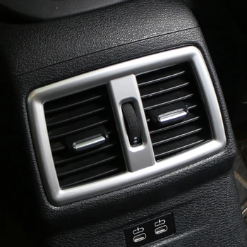 Защитная накладка на вентиляционное отверстие заднего сиденья Наклейка на вентиляционное отверстие кондиционера для BMW X1 F48 2016 2017 Автомобильные Аксессуары