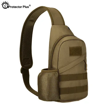 PROTECTOR PLUS Тактическая Уличная Прочная нейлоновая Спортивная Повседневная Высококачественная сумка на одно плечо с USB-зарядкой, нагрудная сумка Унисекс