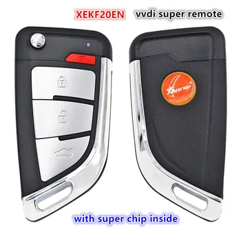 Xhorse XEKF20EN Super Flip Remote Key 4 Кнопки Типа С Супер Чипом Внутри XT27 XT27A66 Чип для VVDI2 /VVDI MINI Key Tool