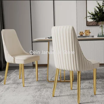Современные минималистичные обеденные стулья с расслабляющей спинкой Скандинавские роскошные обеденные стулья на стойке регистрации отеля Sillas Comedor Furniture WZ50DC