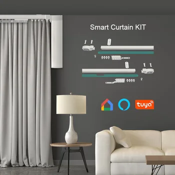 Комплект электрических оконных штор Популярный комплект Amazon smart home drive kit Smart kit с 4,2-метровой карнизной дорожкой и двигателем для штор M300