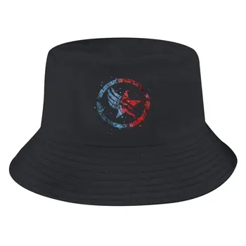 Mass Effect Game Bucket Hat Renegade Paragon Combo Splatter Мужская Женская Кепка Рыбака В стиле Хип-Хоп, Пляжные Солнцезащитные Шляпы для Рыбалки