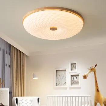 Новый японский стиль, современная минималистичная спальня, светодиодный потолочный светильник, гостиная отеля, кабинет, декоративный светильник