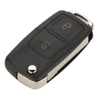 Сменный 2-кнопочный пульт дистанционного управления без ключа, откидной автомобильный брелок для ключей, чехол и накладка для кнопок, совместимые с Golf MK4