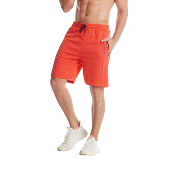Мужские шорты для тренировок и фитнеса длиной до колен, дышащие шорты для бега трусцой, Тренировочные Красные спортивные залы, шорты для бодибилдинга и отдыха, шорты для бега