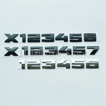 Номера шрифтов серии M Bond 2.6cm Эмблема ABS для X1M X2M X3M X4M X5M X6M Значок Багажника Автомобиля Наклейка С Логотипом Глянцевый Матовый Черный Хром