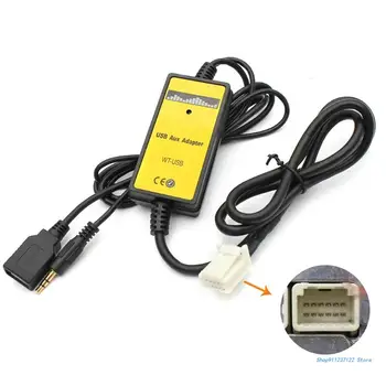 Вспомогательный адаптер Автомобильный MP3 стерео USB Aux адаптер для Venza 09-2010 Vitz 06-2010