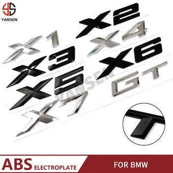 Для BMW Старой Серии X X1 X3 X5 X6 X7 GT Задняя Наклейка На Багажник Эмблема Автомобиля Логотип ABS Наклейка С Алфавитом Аксессуары Для Украшения