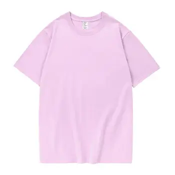 Оптовая продажа Однотонной футболки Bluk с круглым вырезом, Однотонной мужской футболки с принтом, многоцветной рубашки