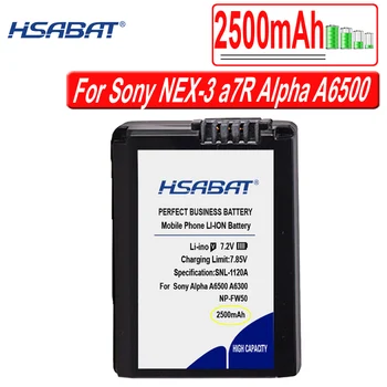 HSABAT 2500 мАч NP-FW50 NP FW50 Батарея для Sony Alpha a6500 a6300 a7 7R a7R a7R II a7II NEX-3 NEX-3N NEX-5