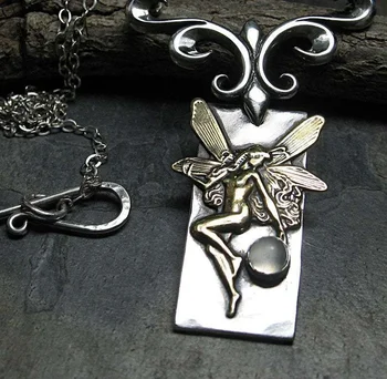 Новое ожерелье в виде эльфа-стрекозы, женские украшения в стиле ретро с подвеской в виде крыла Ангела