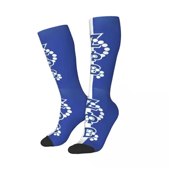 Носки с логотипом Zeta Phi Beta с забавным принтом для женщин и девочек, Эластичные Спортивные Чулки до колена ZOB Sorority